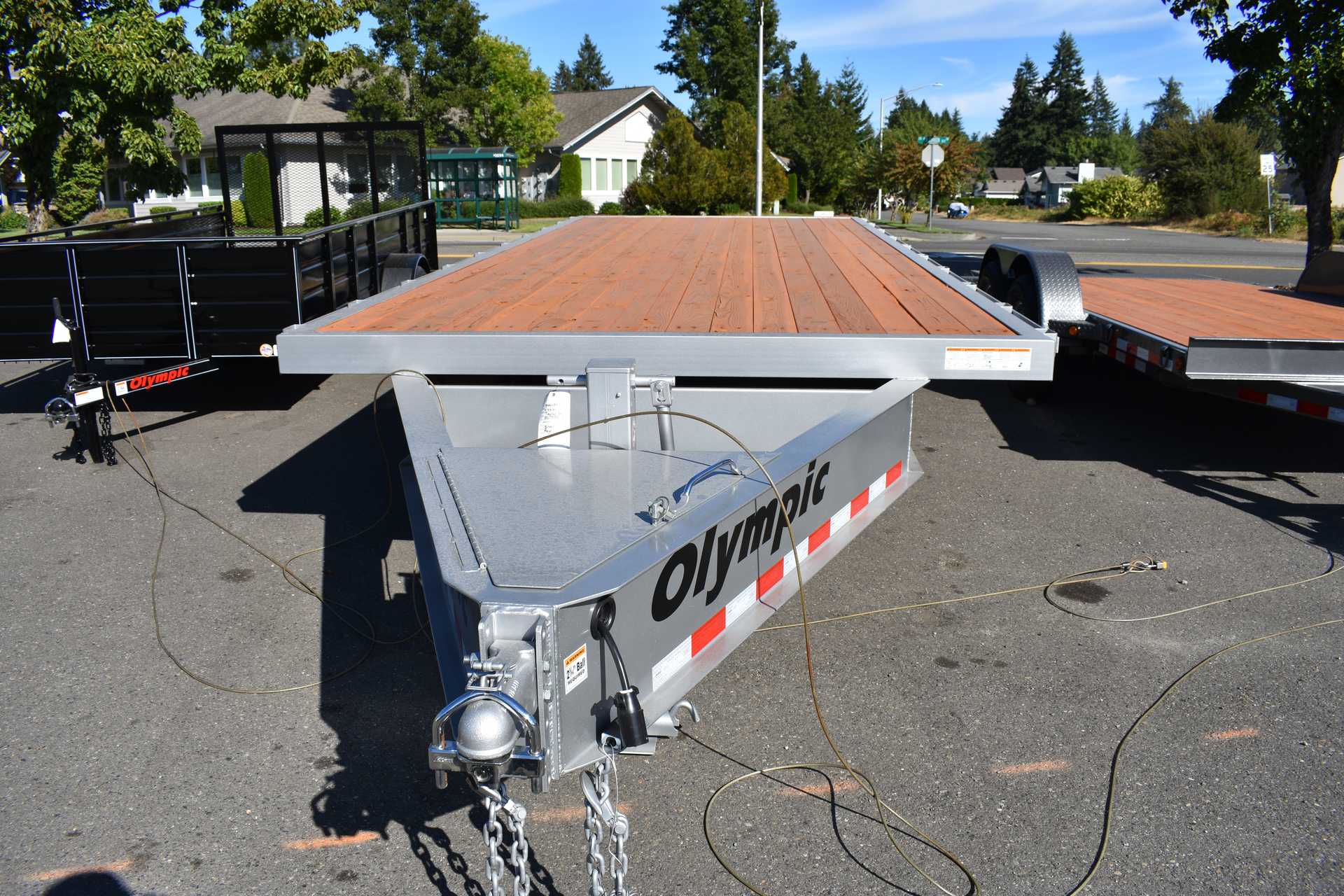 medium duty flatbed deckover trailer - olympic industrial manufacturing
